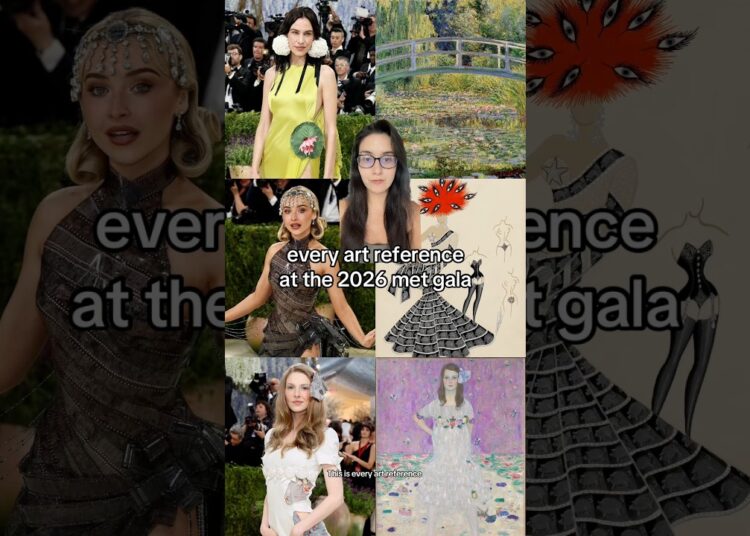 all of the art references at the 2026 met gala 🖼️ #metgala #fashion