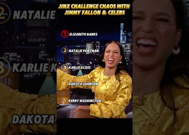JINX CHALLENGE CHAOS WITH JIMMY FALLON & CELEBS #funny #celebrity #gameshow #foryou #comedy