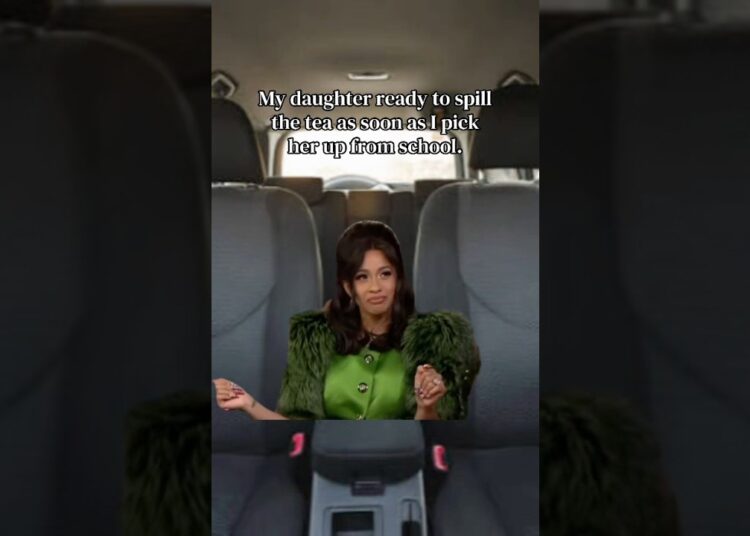 I know all of the chisme 😂😂 #daughtersbelike #Meme #cardiB #gossip #funny #relatable #momlife