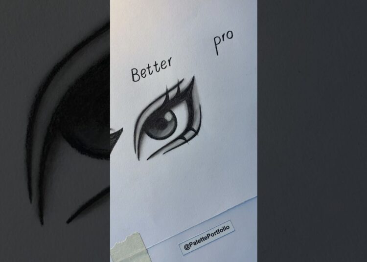 Eye drawing SIMPLE TO PRO #howtodraw #art #drawing #artist #shorts