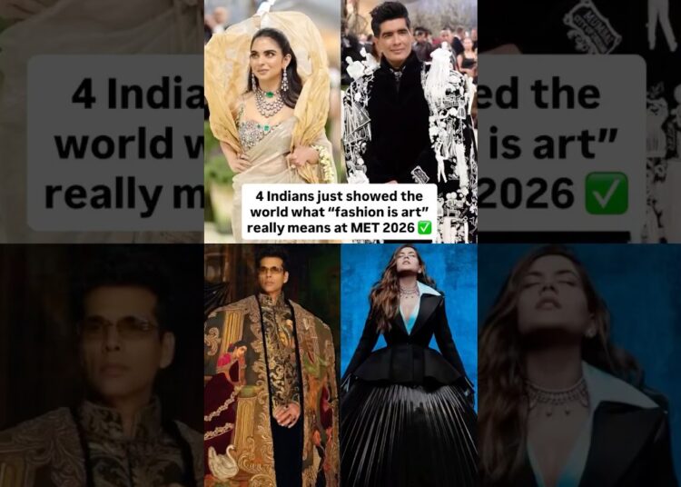 Indians At Met Gala 2026 #metgala2026 #ishaambani #karanjohar #manishmalholtra #celebrity #metgala