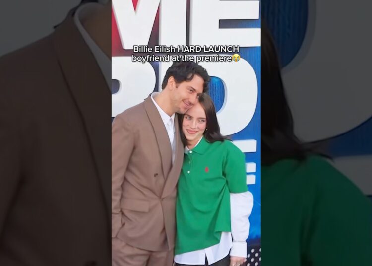 Billie Eilish HARD LAUNCH Boyfriend at her movie premiere❤️ #celebrity