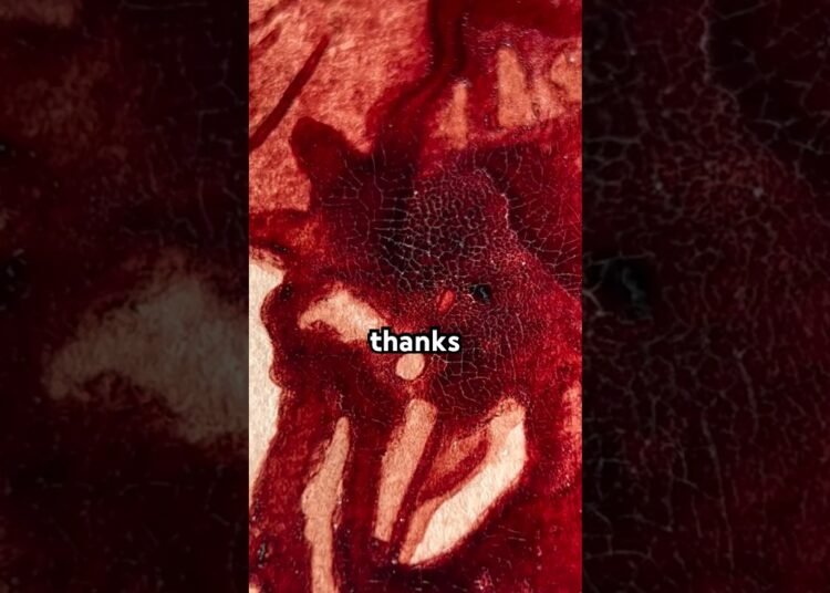 My blood was drawn by a medical professional. #bloodart #blood #art #artist #anime
