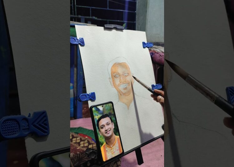 watercolour portrait painting #art #drawing #artist