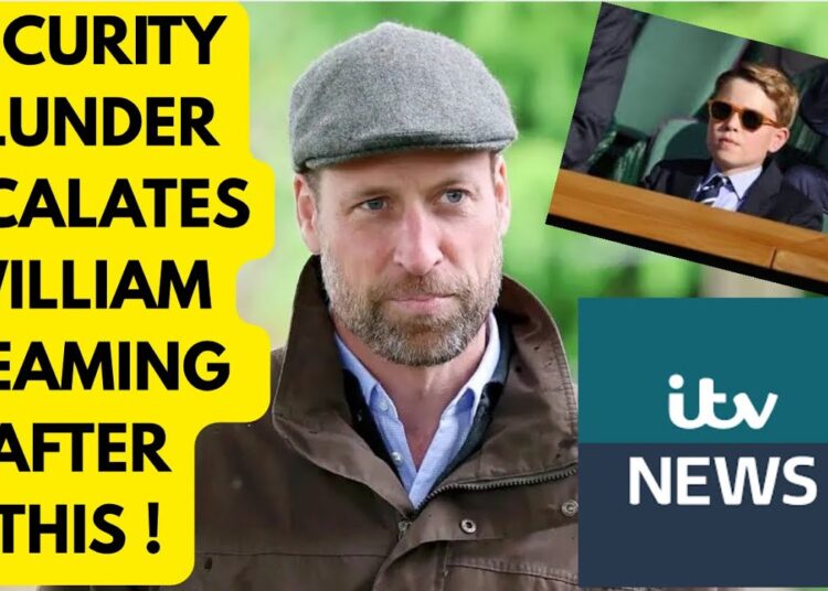 WILLIAM. STEAMING – ROYAL SECURITY BLUNDER ESCALATES #royal #britishroyalfamily #security
