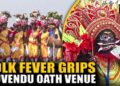 Kolkata: Folk artists add colors to Suvendu Adhikari’s historic oath taking as first BJP WB CM