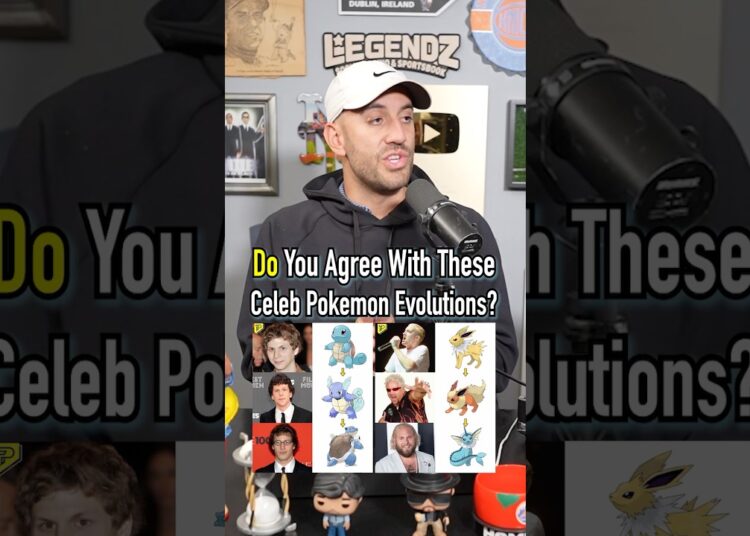 Do Agree With These Celeb Pokemon Evolutions?! #shorts #pokemon #celebrity #comparison #debate