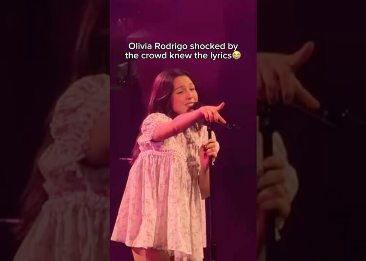 Olivia Rodrigo thought we didn’t know the lyrics😭 #celebrity