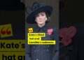 Kate’s tilted hat and Camilla’s rudeness. #princesscatherine #camilla #royal