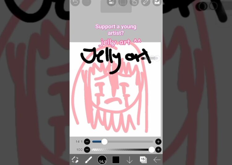 support a young artist? #youngartist #art #short #jellyart