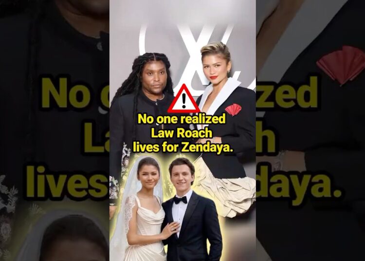 No one realized Law Roach lives for Zendaya.#celebrity #zendaya #tomholland #lawroach