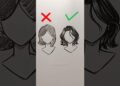 How to draw Short Hair ✏️ #drawing #art #artist #tutorial #howtodraw #sketch #shorts #fypシ゚