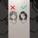 How to draw Short Hair ✏️ #drawing #art #artist #tutorial #howtodraw #sketch #shorts #fypシ゚