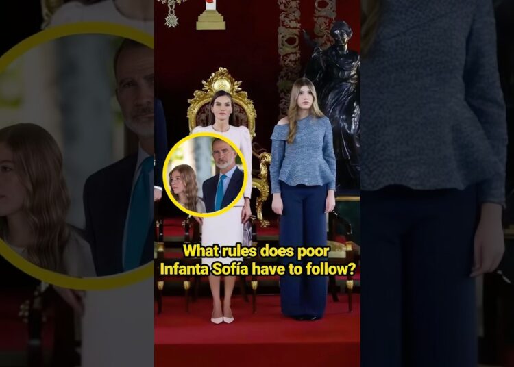 What rules does poor Infanta Sofía have to follow?#celebrity #infantasofia #princessleonor #felipe