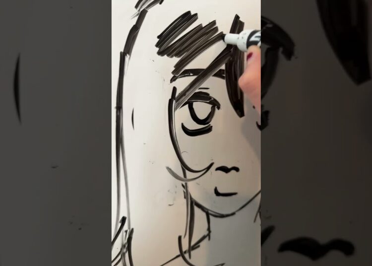 #art #artist #expo #dryerase #whiteboard #aesthetic #satisfying #outline #fyp