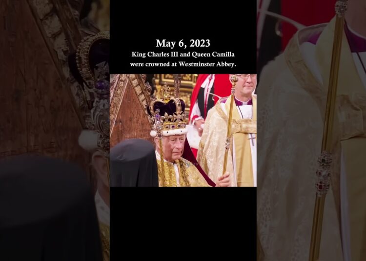 King Charles III was crowned on this day 3 years ago #royal #viral #shorts #royalty #king #queen