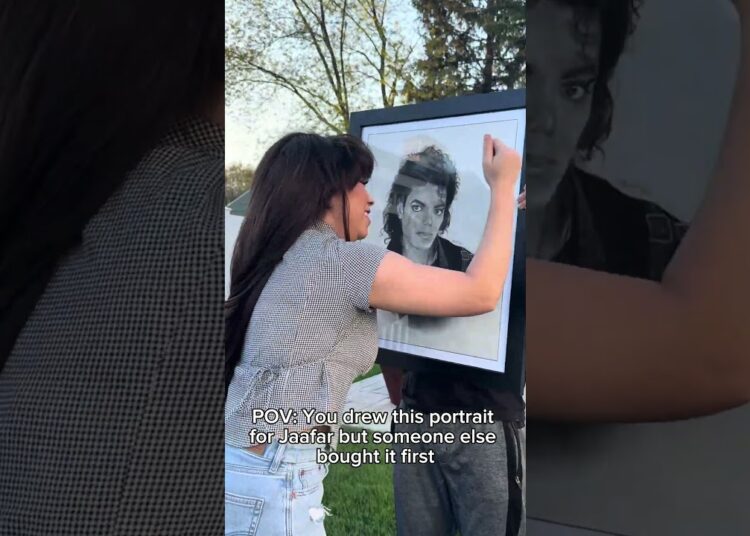 It was an MJ impersonator too… 👀 #joking #meme #artwork #artist #michaeljackson #jaafarjackson #art