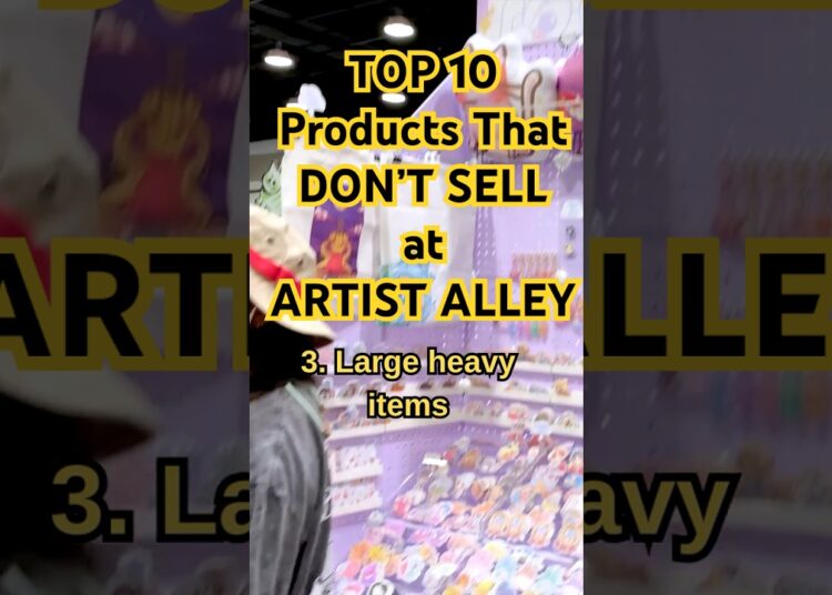 Top 10 Artist Alley Products That DON’T Sell 🚫🎨 (Save Your Money!)#artistalley #artbusiness
