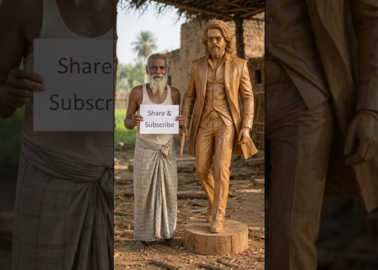 KGF Rocky Bhai Wooden Statue Making | Ultra Realistic Wood Carving Art