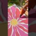 DIY $5 Flower Wall Art with Hot Glue 🌸 Easy Home Decor #shorts