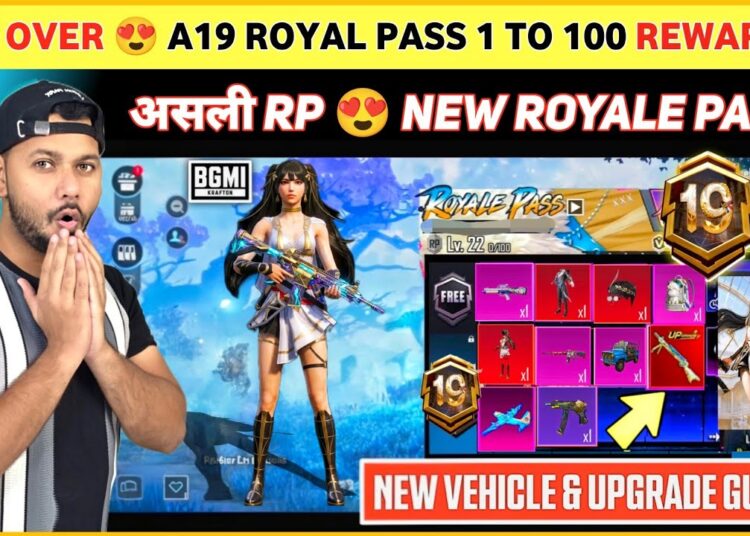 FINALLY 🤩 A19 Royal Pass 1 To 100 Rp Rewards | Next Royal Pass Bgmi | Bgmi New Royale pass
