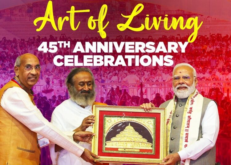 LIVE: PM Modi participates in the 45th anniversary celebrations of The Art of Living in Bengaluru