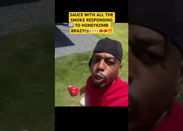 SAUCE RESPONDS TO HONEYKOMB BRAZY!🥊🫣🗣️ #saucewalka #shorts #viral #gossip #shortsfeed #2026 #fyp