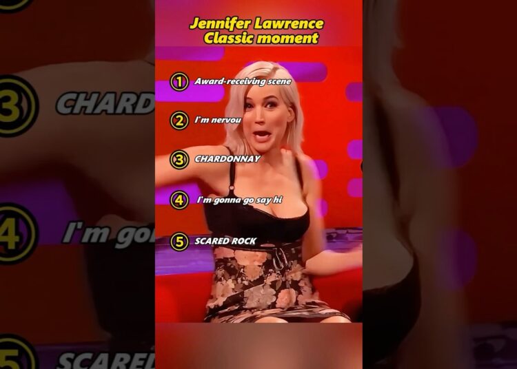 Jennifer Lawrence Classics Moment #funny #celebrity