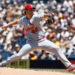 SAN DIEGO, CALIFORNIA - MAY 10: Kyle Leahy #62 of the St. Louis Cardinals pitches against the San Diego Padres during the first inning at Petco Park on May 10, 2026 in San Diego, California. (Photo by Meg McLaughlin/Getty Images)