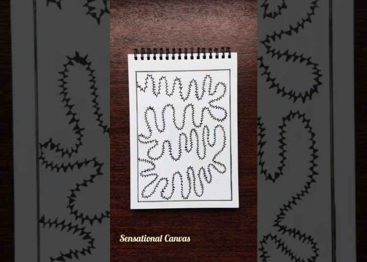Day 57 – Easy Doodle Art Tutorial #doodle #doodleart #easy #drawing #art #zentangle #zen