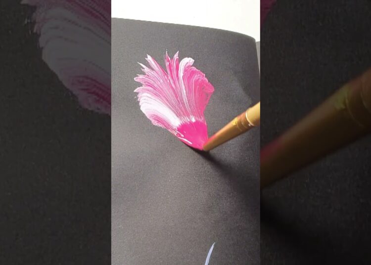 Satisfying art 🎨💗 #shortsfeed #art #painting #artist #colormixingmagic #acrylicpainting #magic