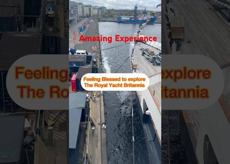 The Royal Yacht Britannia Edinburgh Scotland #travelvlog #royalenfield #royalfamily #royalyacht #wow