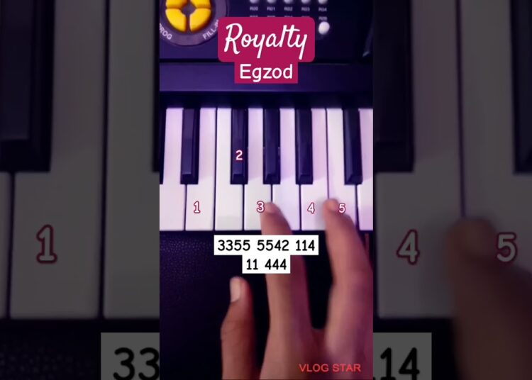 Royalty – Egzod (Easy Piano Tutorial) #viral #shorts