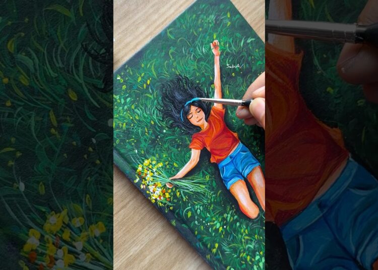 😖Painting on DIARY 🥹 #Sabia.the.artist #shorts #youtubeshorts