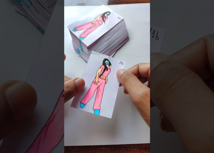Old trend copies song on paper dance animation #shorts #artist #copines #trend