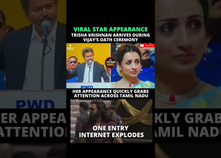 viral appearance #vijay #trishakrishnan #tamilnadu #viral #celebrity #trending #ytshorts #shorts
