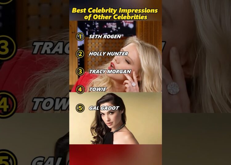 Best Celebrity Impressions of other Celebrities #celebrity #funny