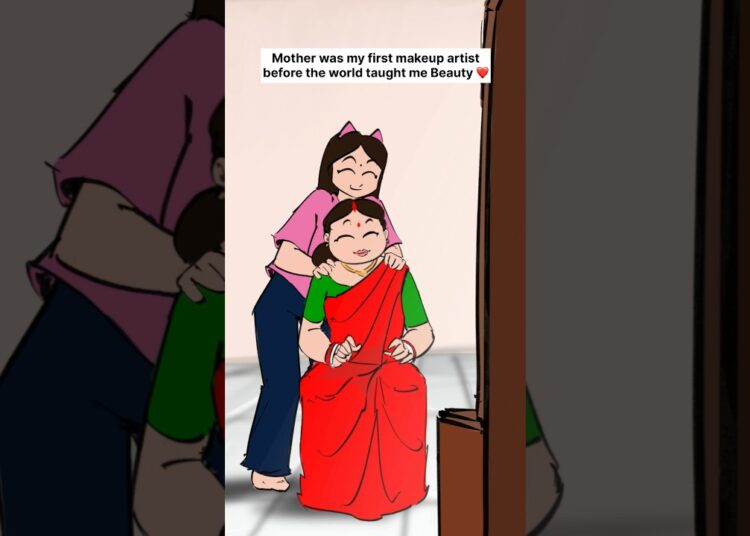 Mother Daughter Love ❤️ | 1st Makeup Artist | Relatable animation | #ytshorts #mother #relatable