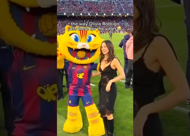 Olivia Rodrigo is LUCKY charm for Barcelona😭 #celebrity