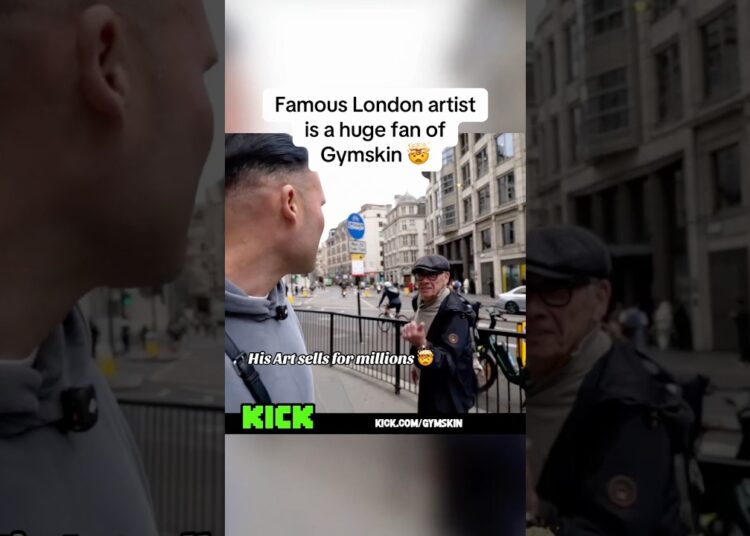 Famous London artist is a HUGE gymskin FAN 🤯👨‍🎨