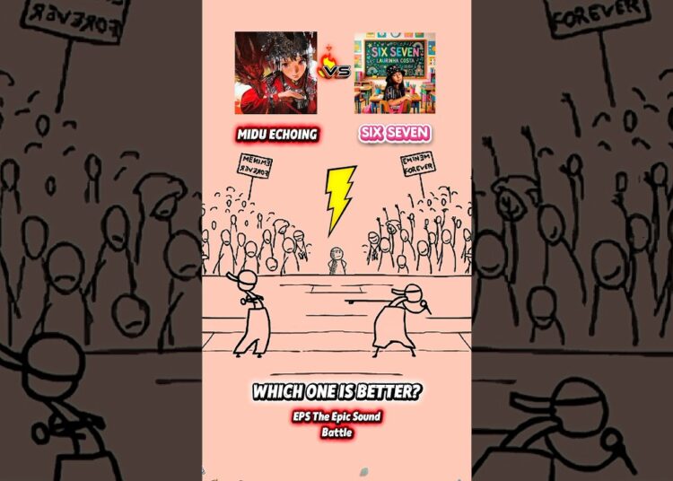 SIX SEVEN VS MIDU ECHOING (MUSIC BATTLE)#music #song #battle #phonk #funk #fyp