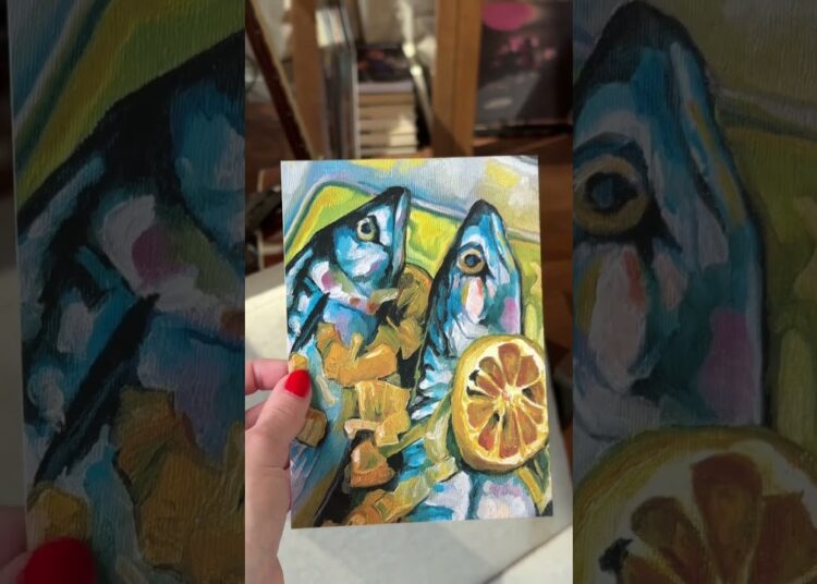 a couple of fishies that made an art career 💕 #smallbusiness #artist #artbusiness #oilpainting
