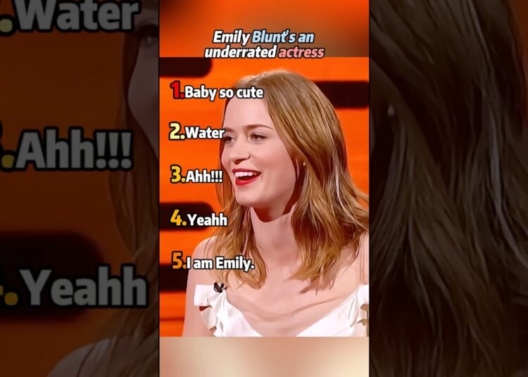 Emily Blunt’s an underrated actress #celebrity #foryou #funny