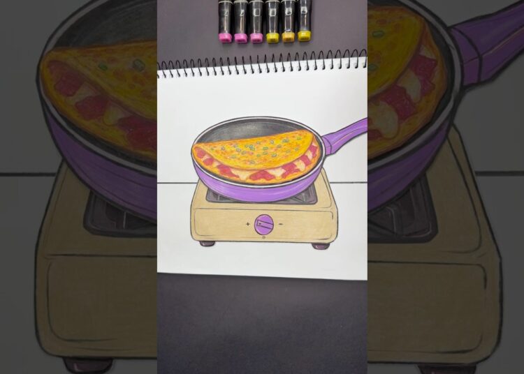 Do you like cooking? 🍳👩🏻‍🍳 #shorts #drawing #art #draw #craft #cooking #cook #artist #creative