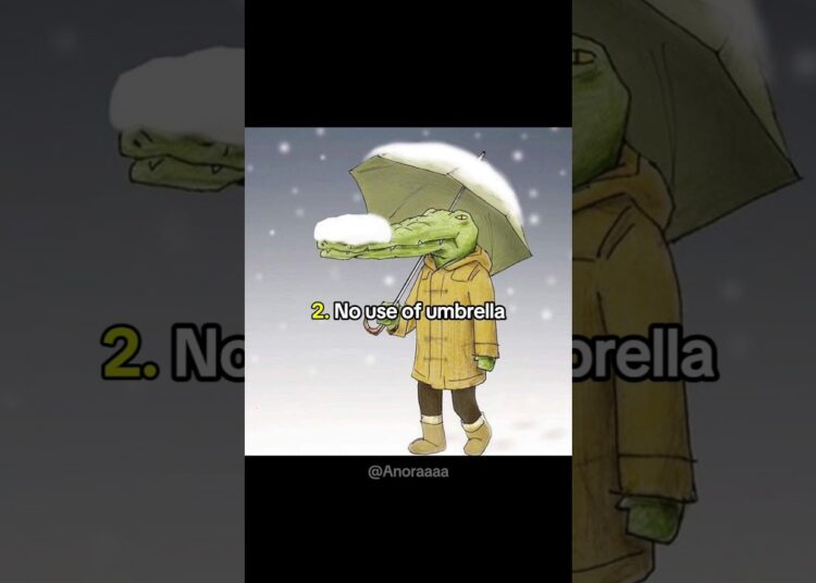 Hilarious Problems of a Crocodile Living Among Humans by Keigo #art #hilarious #artist