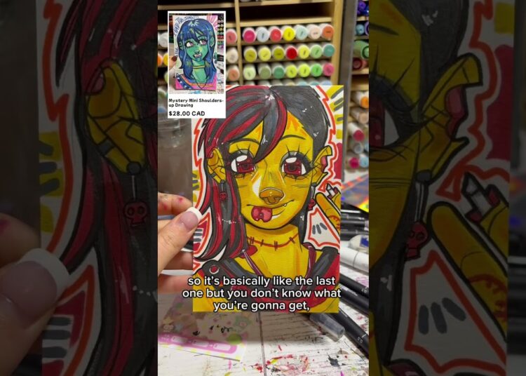 my shop is Bitesizedsponge.com ⭐️🩷 #commission #artartist #sketchbook #artist