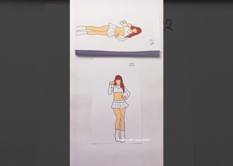 FLASH WARNING KATSEYE ❤️😍 “PINKY UP” Dance Flipbook  #shorts #flipbook #art #flipbookart #KATSEYE