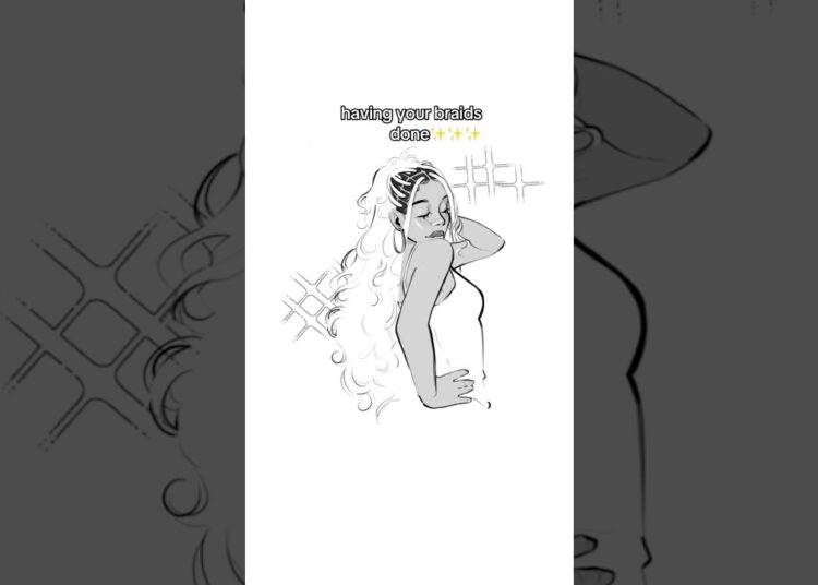 it be so overstimulating… #art #artist #artshorts #artshort #hairstyle #relatable #digitalart