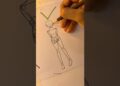 How to draw a girl. Holding a book. #howtodraw #art #drawing #artist #shorts
