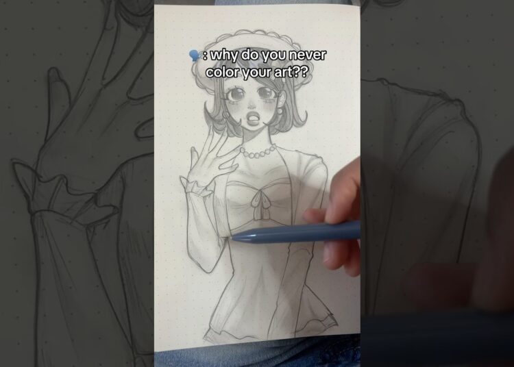 ppl keep asking why i dont color 😅 #art #drawing #artist #sketch #illustration